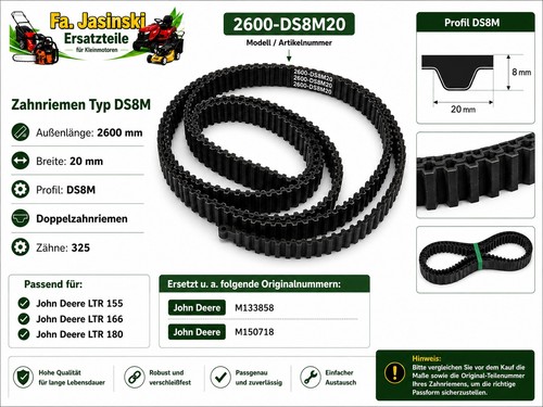 Doppelzahnriemen john deere - doppelzahnriemen,