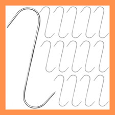 S Haken Fleischerhaken Küchenhaken Edelstahl Räucherhaken Metall Fleischhaken