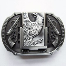 Buckle mit Feuerzeug, Adler
