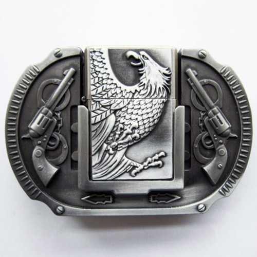 Buckle mit feuerzeug adler - buckle,