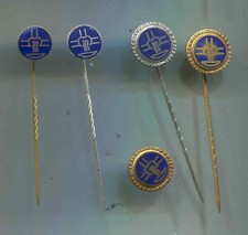 Anstecknadel Doppelkreuz Pfanne 5 verschiedene ab 8mm (ko724)