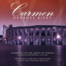 CD Carmen von Georges Bizet Orchester Opera Roma   2CDs