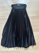 Faltenrock Schwarz Festlich, Damen, XL mit Gummizug