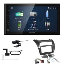 Kenwood 2DIN DAB+ Autoradio für Honda Civic VIII 2006-2012 schwarz