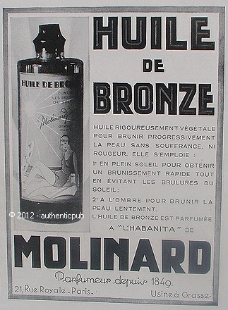 Reklame molinard öl aus - reklame,