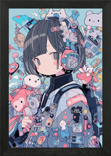 Anime Girl with Gadgets and