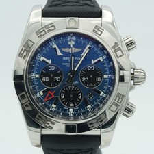 BREITLING CHRONOMAT B01 GMT 47 AB0410 HERREN UHR STAHL BLAUSCHÖN BR585