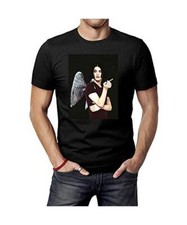 LIULOUHU Herren Placebo Brian Molko Smoke T-Shirt for Men Round Neck Short Sleev