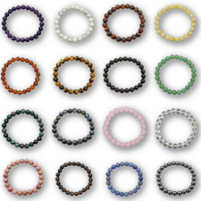 Edelstein kugelarmband 8mm - edelstein,