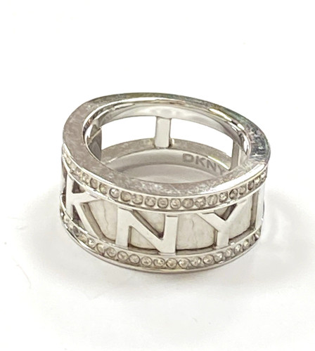 Dkny silberfarben weiß leder - silberfarben,