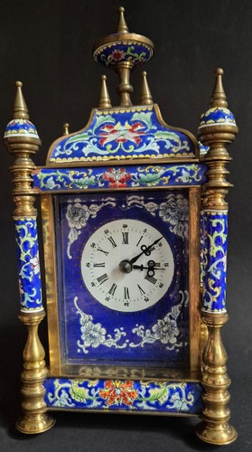 Cloisonné tischuhr kaminuhr - cloisonné,
