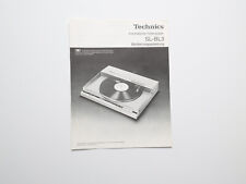 Bedienungsanleitung für Technics SL-B3 Automatischer Plattenspieler