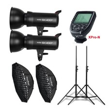 2X Godox SK400II Studioblitz +