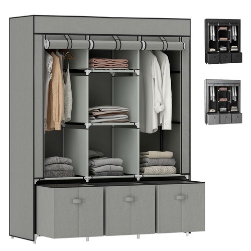 Homcom stoffschrank - homcom,