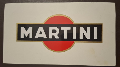 Aufkleber martini 80er - "martini",,