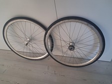 Fixie Rennrad Laufradsatz Laufrad Satz 28" Vorne + Hinten mit Schwalbe Vintage