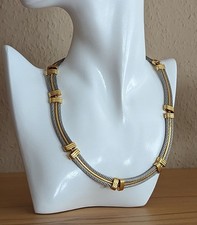 Vintage Michel Herbelin Kabel Collier Halskette 7025/T Designer Schmuck Damen