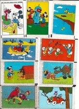 9 Kaugummibilder O.K. - Micky Maus  - Donald Duck - Walt Disney - Sammlung