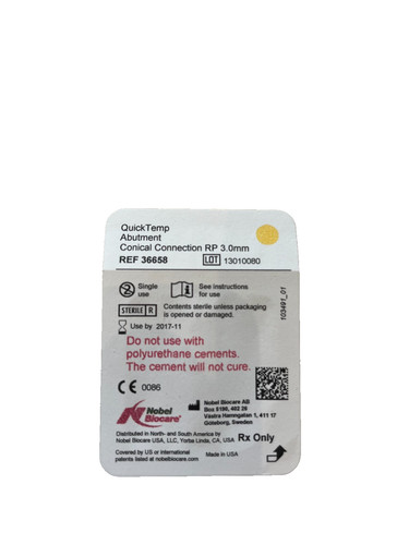 Quick temp abutment rp - cc,