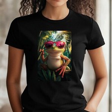 Frauen T-Shirt Frosch mit