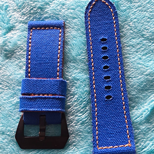 Uhrenarmband stoff gewebe blau - uhrenarmband, stoff/gewebe
