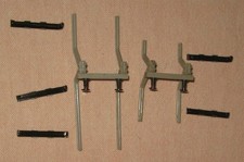 Mitnahme: 2x Trix Express Prellböcke mit Klammerbefestigung (A4)