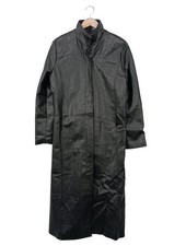 SUZIE MAS Kunstledermantel Damen Mantel Gr. DE 44 schwarz extravaganter Stil