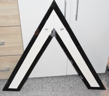 Deutsche Bundesbahn Emaileschild "Pflugschar heben, Pflugschar senken"