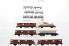 H0 Märklin 47321 Set Kesselwagen Rungenwagen gedeckter Güterwagen AC OVP N103