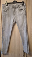 Jewelly Damen Jeans Hose, grau, Gr. XL/42, Baggy Collection