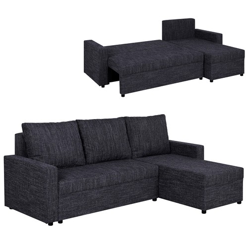Ecksofa schwarz - ecksofa,