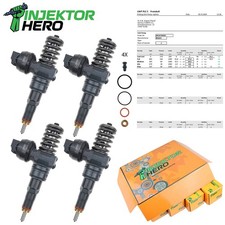 4x 0414720039  038130073AL VAG 1,9TDi ASZ ARL AVF Bosch Pumpe Düse Einheit PDE