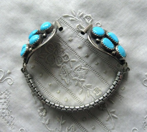 Altes uhren armband türkis - -,
