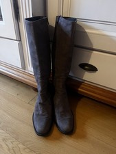 *WOW* Stiefel Wildleder Hochschaft Gr 39 Graubraun Grau Braun