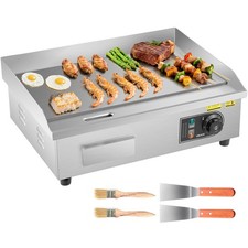 VEVOR Elektrogrill Gewerbliche Grillplatte Griddleplatte 535x300mm 3200W