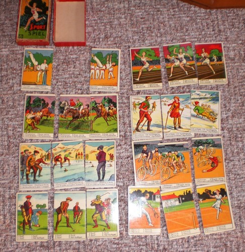 Antikes kartenspiel sport - m),