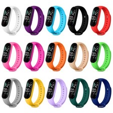 Digitale Armbanduhr Silikon Uhr LED Sportuhr Gummi Damenuhr Kinderuhr
