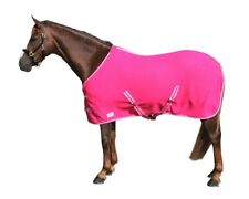 Fleece Abschwitzdecke mit Kreuzbegurtung, Farbe: Pink Gr. 110-150cm