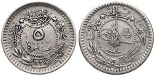 Osmanisches Reich Osman Türkei 5 Para 1327/3-6 Turkey - verschiedene Jahrgänge