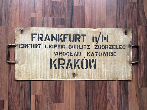 Waggonschild reichsbahn - reichsbahn, ab