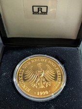 Münze Wiedervereinigung vergoldet 924/1000