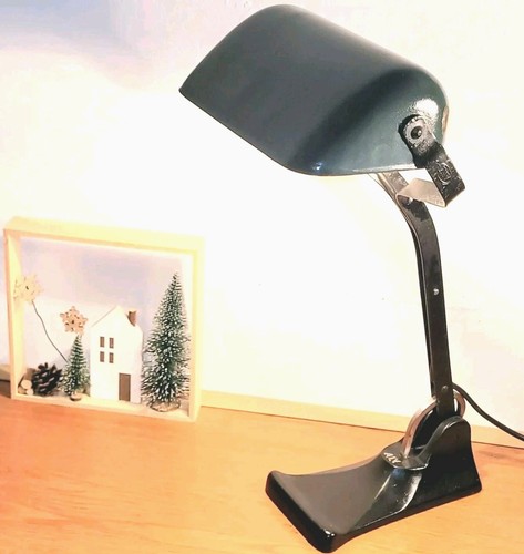 Antike originale bankerlampe - antike,