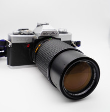 Minolta XD 9 Analoge Spiegelreflexkamera mit Minolta MD Rokkor 50-135mm f3.5