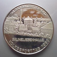 Altstadtmedaille SOLBAD SALZGITTER - Salineliebenhalle 1983