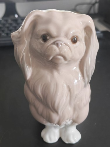 Lladro porzellan pekinese hund - lladro,