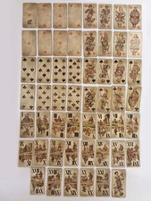 RAR Antik um 1900 Tarot Industrie & Glück Ferd. Piatnik & Sohn Wien 54 Karten