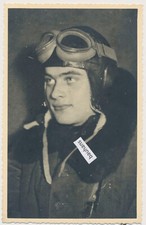 Portrait Luftwaffe Pilot  Fliegerkopfhaube (9305a)
