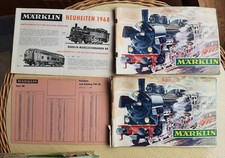 Märklin Katalog 1967/68 1) ohne Preise,  mit Preisliste. Neuh. 1968 2) mit Preis