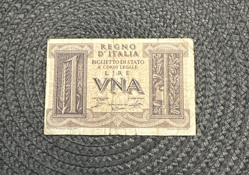 Lire italien banknote 1939 - 1,