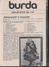 Burda Zählmuster Nr 72 Osterpyramide in Kreuzstich ( 28,3 x 46,5cm)